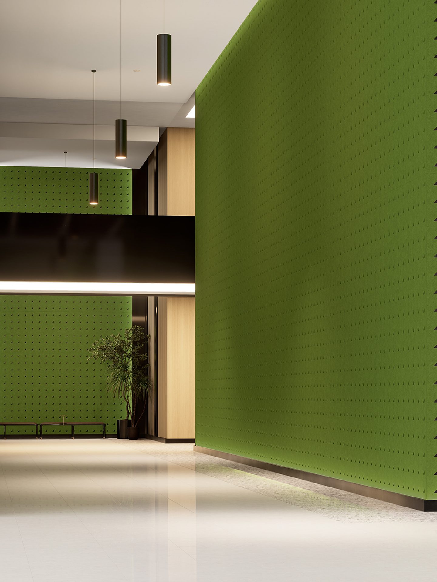 Right Triangle Pixel Wall Panel - Naturals