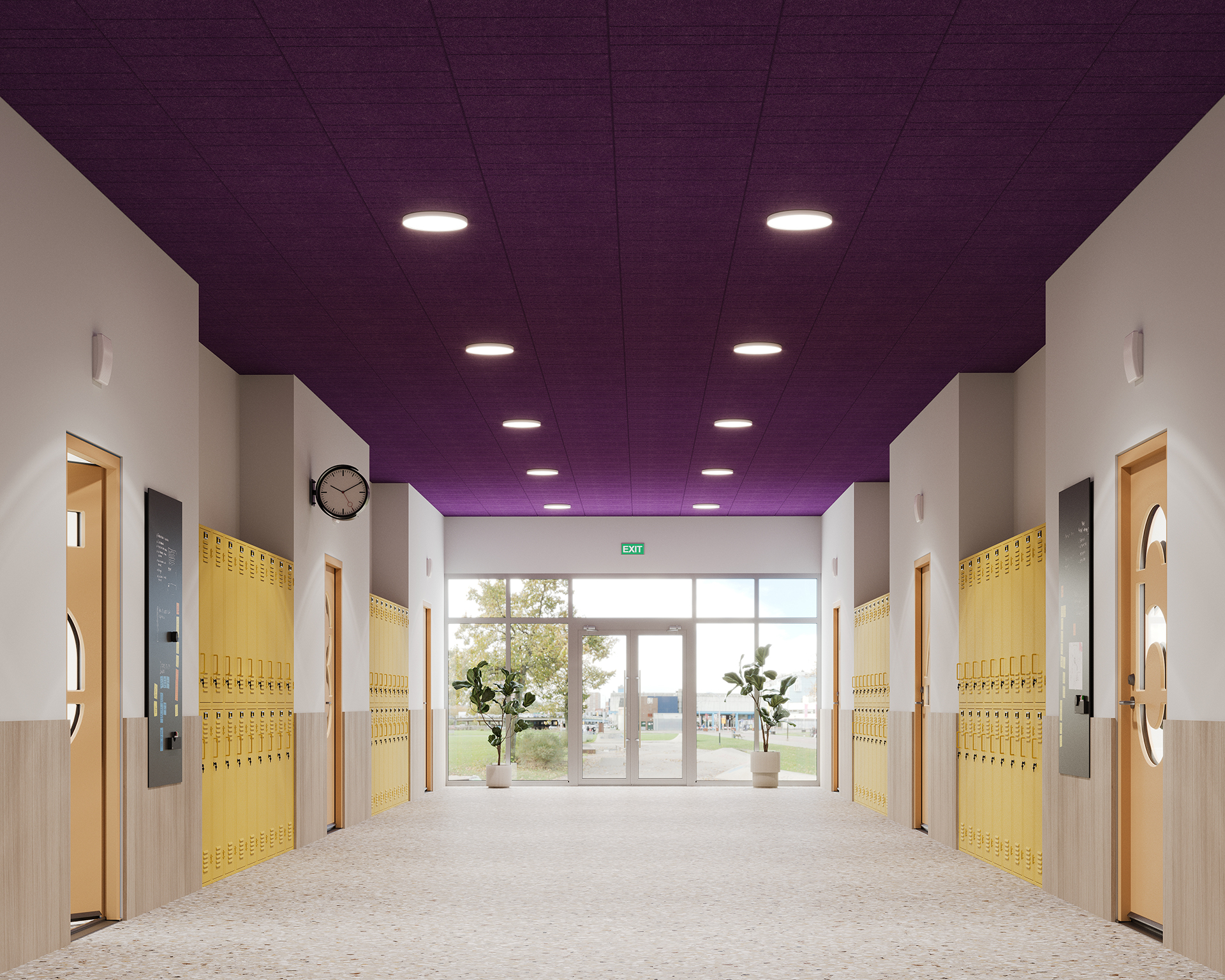 Level Fracture Ceiling Panels