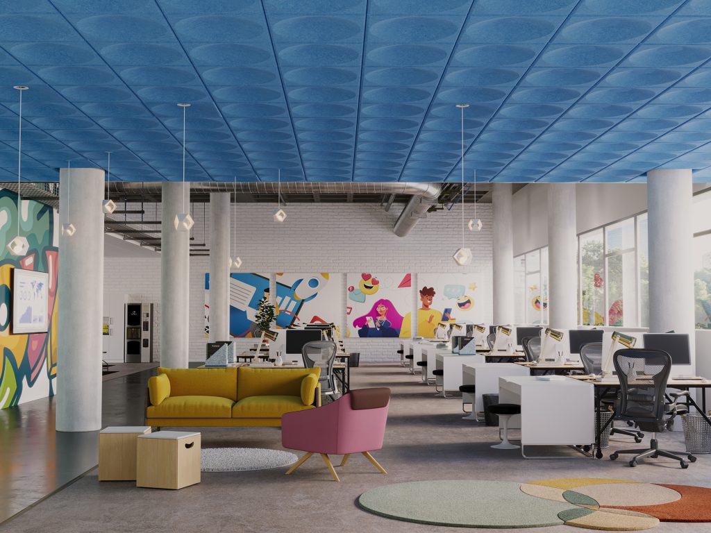 Tessera, Dimple Ceiling Tiles