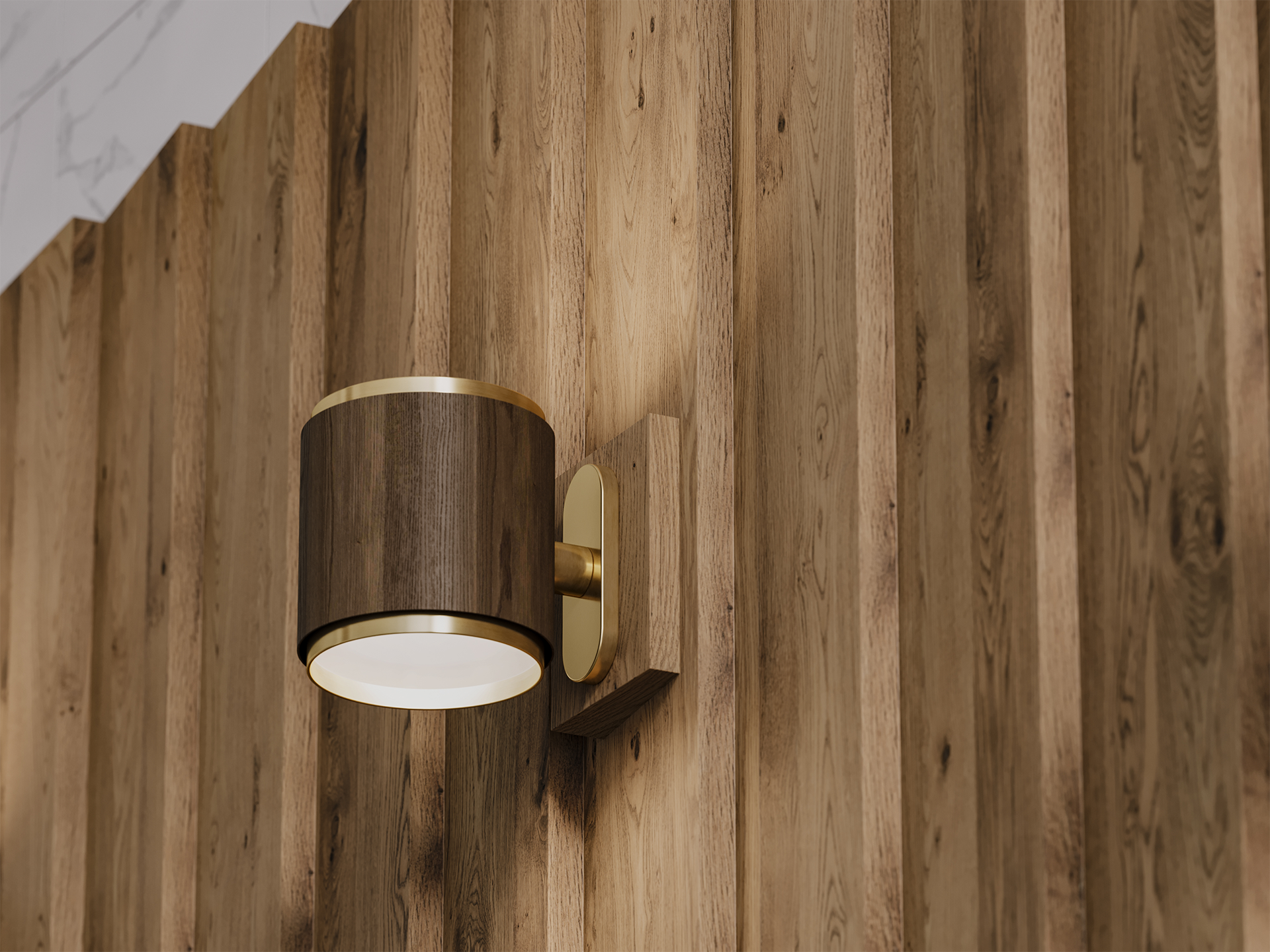 Pleat Wall Panels - WoodGrain